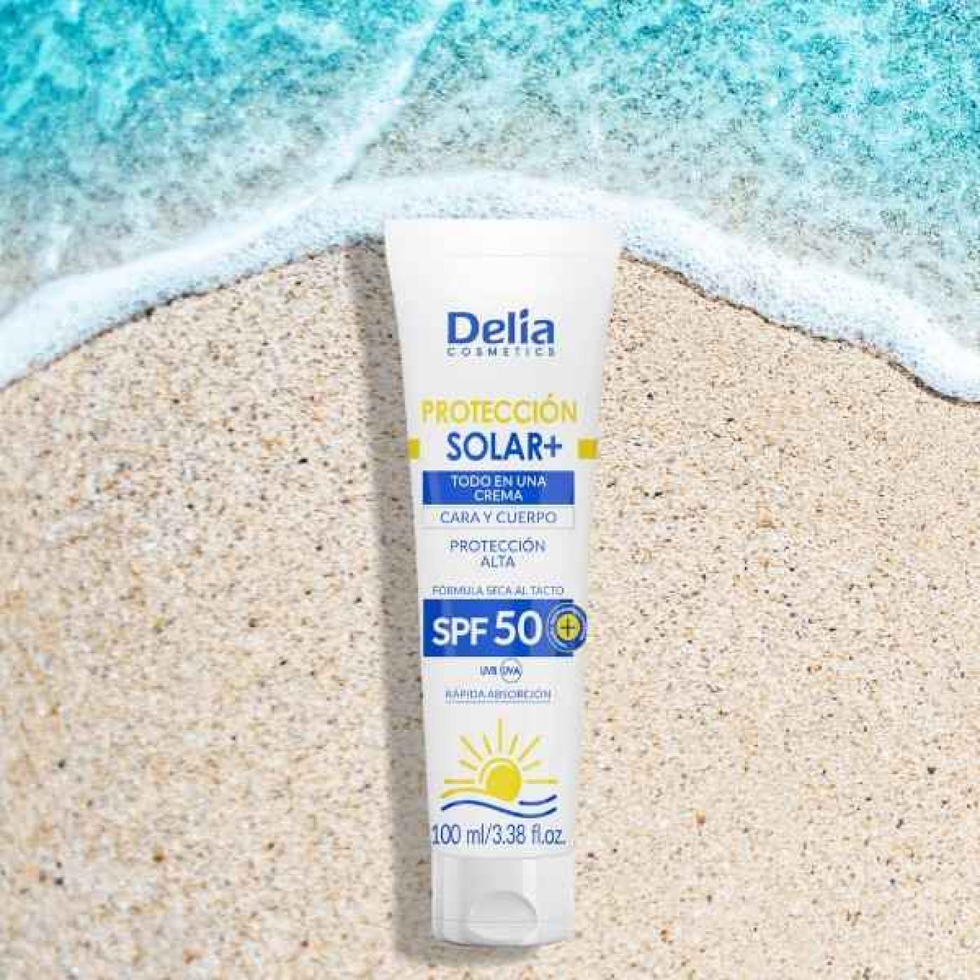 Delia Cosmetics Sun Protection Face & Body Cream SPF 50, 100 ml