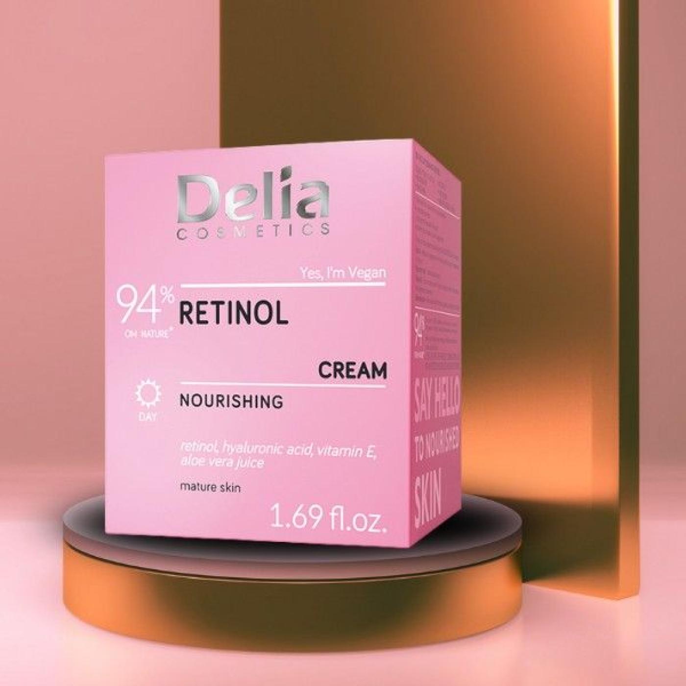 Delia Cosmetics Retinol Day Cream Nourishing, 50 ml